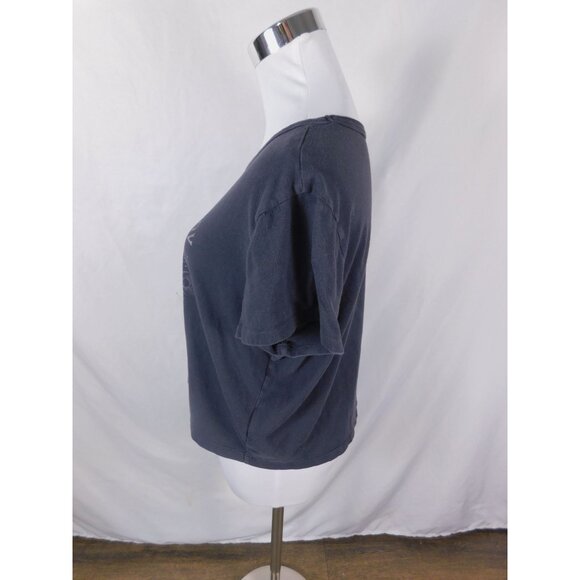 Hollister Sacred Energy Graphic T-Shirt XL Navy Blue Mind Body Soul Cotton - Picture 8 of 11